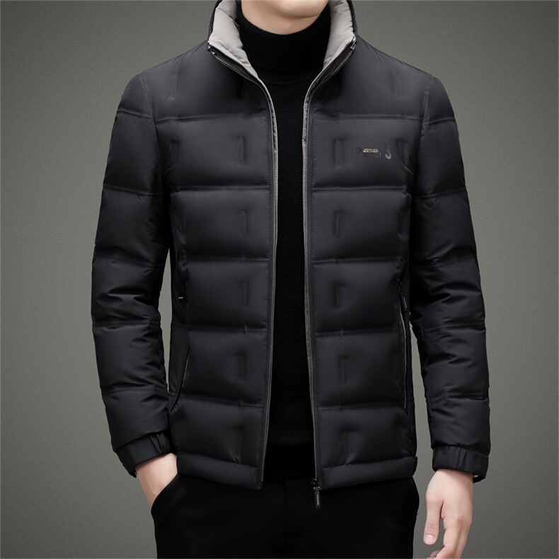 BAMJ-8912钱塘2020-2冬季厚款商务休闲立领中年男士羽绒服P170,男装羽绒服,钱塘207-2