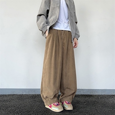 美式灯芯绒裤子男款春秋潮牌宽松男裤复古重磅休闲阔腿裤，男装休闲裤，星座410-6（原星座1304-1）