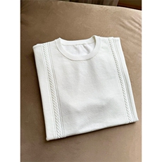 新贵老钱风冰爽丝编织针织短袖凉感亲肤通勤休闲T恤TX188特P44，男装T恤，星座908-1