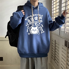 连帽卫衣男大码胖子帽衫大号运动服WY2421-P35，男装卫衣，电商A040