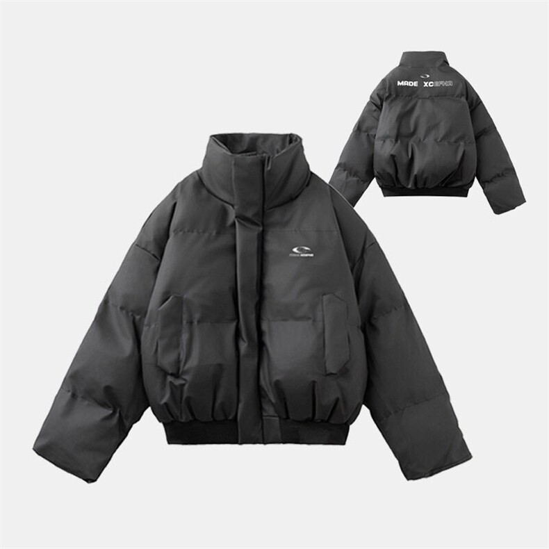 A440-1-MY8210-P110秋冬加厚皮棉衣外套 精致口袋棉服短款图片