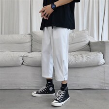 裤子男夏季工装潮流裤韩版宽松直筒ins七分裤休闲裤 1211-特批20图片