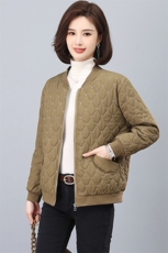 全年备货不下架~2023冬季新款菱格棉衣绗线轻薄款棉服，女装棉衣/棉服，忆绮罗