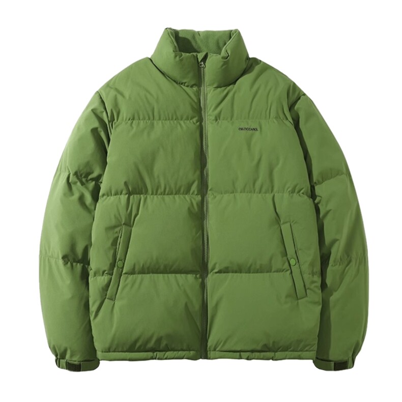 1506-1/MW9251/P59冬季绿色潮牌面包棉服女短款韩版宽松男女情侣,男装棉衣,星座1506-1