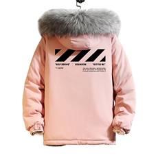 MM48128-P130冬季大毛领衣男士大码加厚袄男服砖墙，男装棉衣，电商A040A