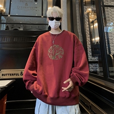 ！圆领卫衣男装港风长袖t恤男外套男WY530-特P23，男装T恤，电商B371