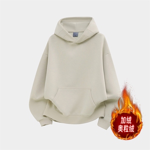 卫衣连帽加绒奥粒绒重磅无帽绳500克结构板硬挺外套 RH5311JR-P58图片