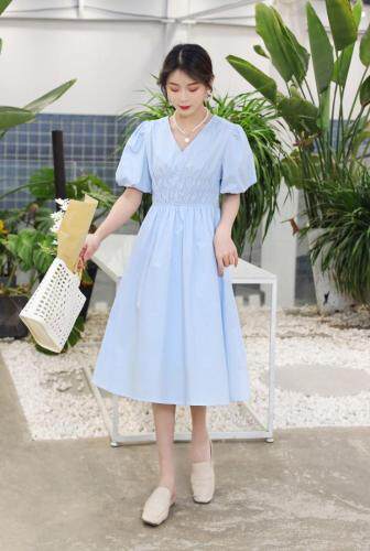 【现货】夏装新款甜美修身连衣裙，女装连衣裙，东洋天堂之花