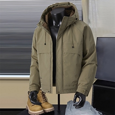 现货5W件冬季三防美式boxy解构连帽雪山冲锋衣棉衣男女棉服厚外套，男装夹克，电商A486