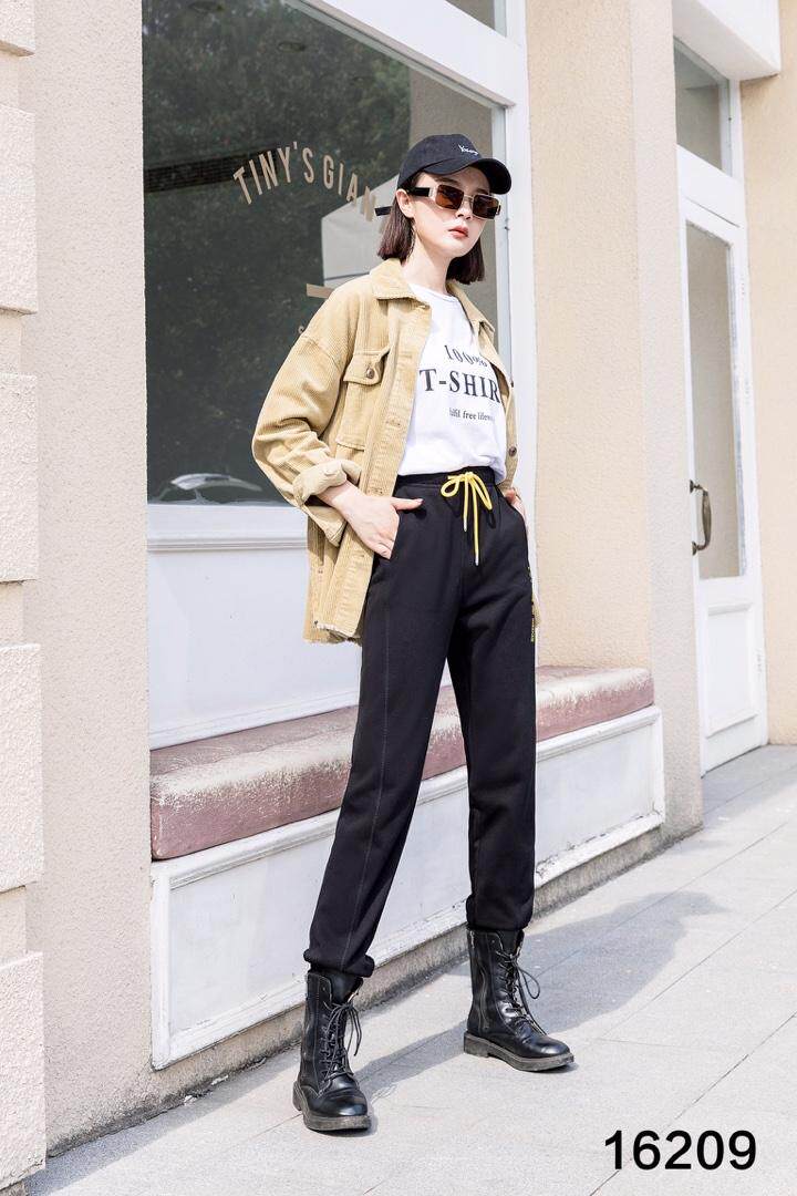 ▲??：16209 极简主义经典单品 时尚卫裤，松紧腰，女装休闲裤，都市米兰