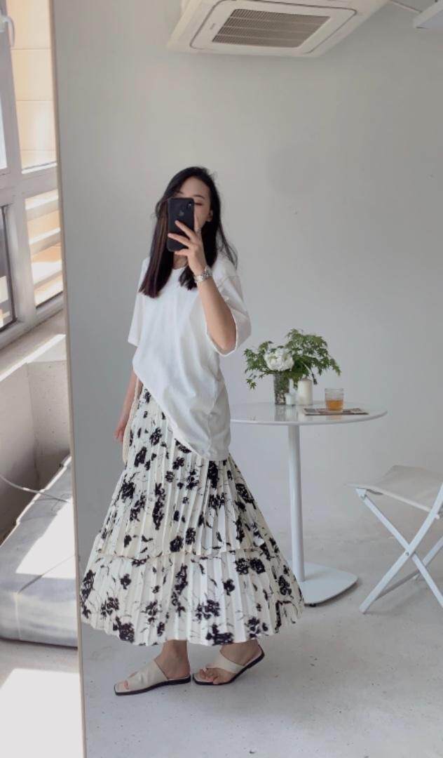 拼接花色半裙。，女装半身裙，是爱 SHI AN