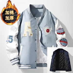 2025秋冬季新款加棉加厚棒球服夹克保暖外套-加厚2129-P75图片