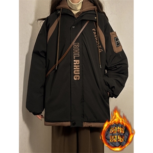 冬季宽松/连帽休闲外套潮加厚棉衣XZ102B-1M2568-P125图片