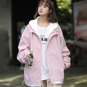 现货假两件夹克男二开冲锋衣外套DSA157B-JK763-P68图片