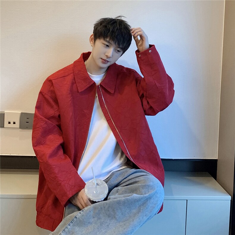 1港风大码M-5XL情侣百搭夹克外套男：聚酯纤维JK8742P75控108,男装夹克,星座226-2