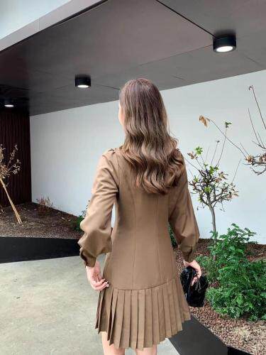 【东方名裳】2021年秋款风衣式连衣裙，女装风衣，东方名裳