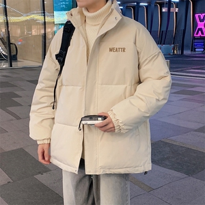 ！2024冬季新款男士立领棉衣百搭印花情侣棉服外套MY312特P55图片