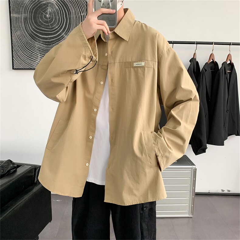 长袖工装衬衫男C008P35图片