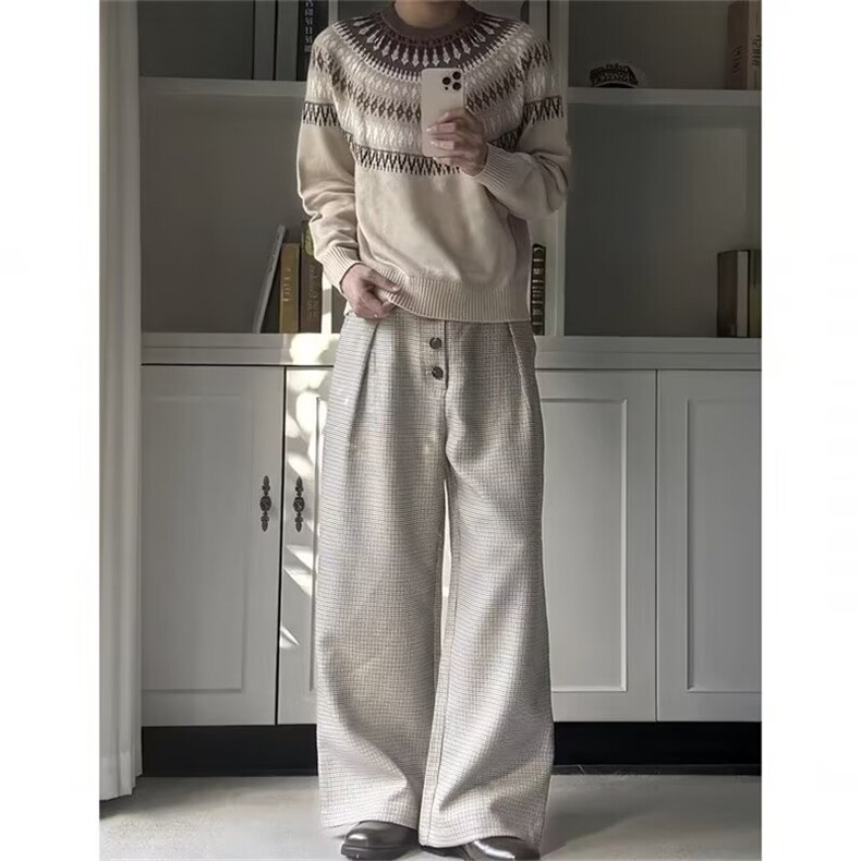 JY776-P48美式风cleanfit阔腿休闲男，男装休闲裤，星座1501-3