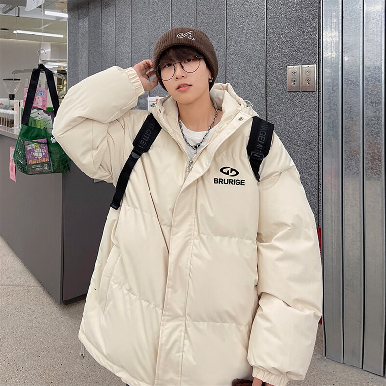 现货抖音得物可供视频三防加厚羽绒连帽棉衣外套面包棉服85538,男装棉衣,电商A486