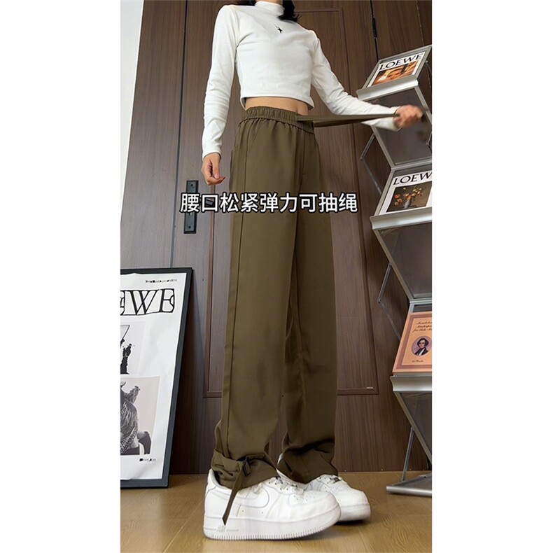 2026春季新款宽松直筒拖地裤垂感西装裤A422P55,男装西服套装,电商A309