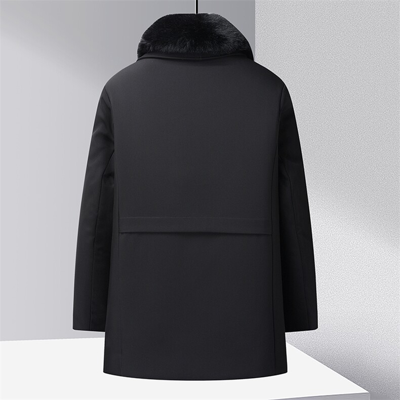 中年男士冬季新款商务休闲棉服男装可脱卸连帽棉衣厚款保暖外套,男装棉衣,电商B212（原钱塘6029）