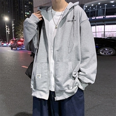 卫衣男港风bf港风开衫休闲外套学生chic连帽运动上衣W2591-P32，男装卫衣，星座512-2