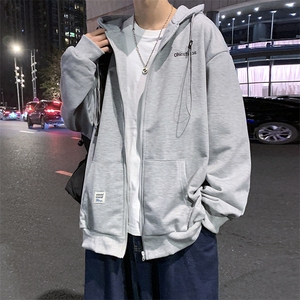 卫衣男港风bf港风开衫休闲外套学生chic连帽运动上衣 W2591-P32图片