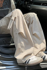 新款冰丝速干破缝拼接工装伞兵休闲裤XZ604-K207-特P35控68，男装工装外套，星座604