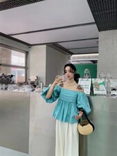 【DAVIDA】简约纯色泡泡袖小衫，其它，DAVIDA