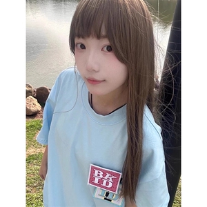 万针全刺绣工艺抖音得物高品质260克重磅纯棉双纱美式高街短袖T恤图片