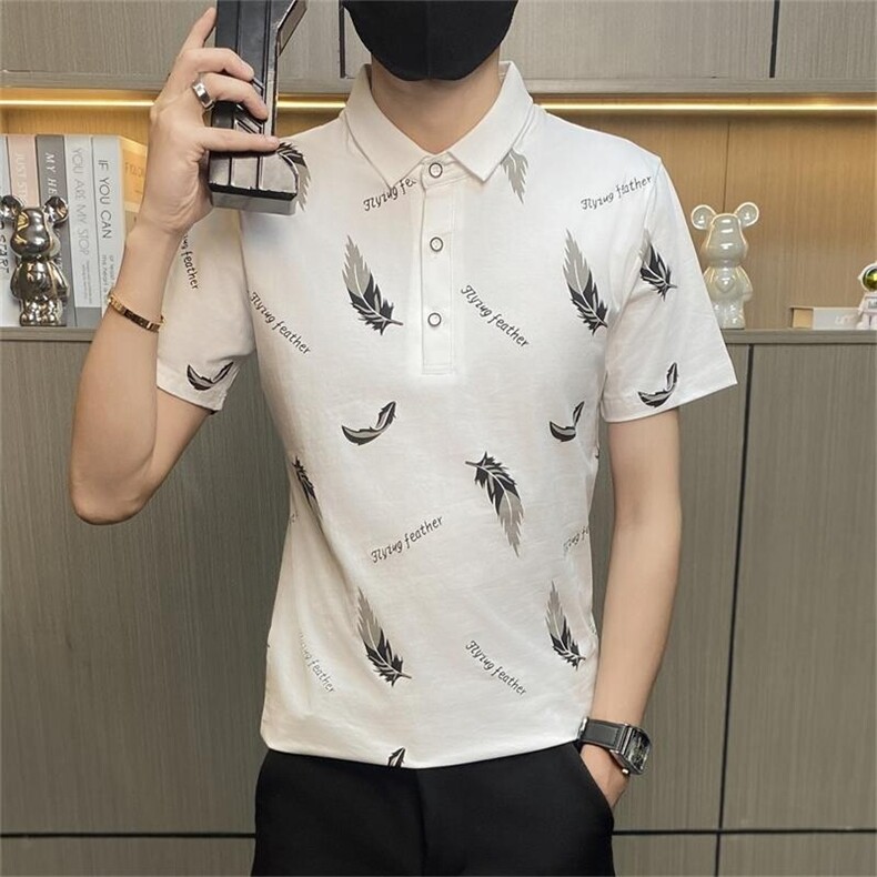 PL001-P35短袖t恤男夏季纯棉冰感带领半袖体恤夏天有领polo衫,男装Polo衫,电商D310B