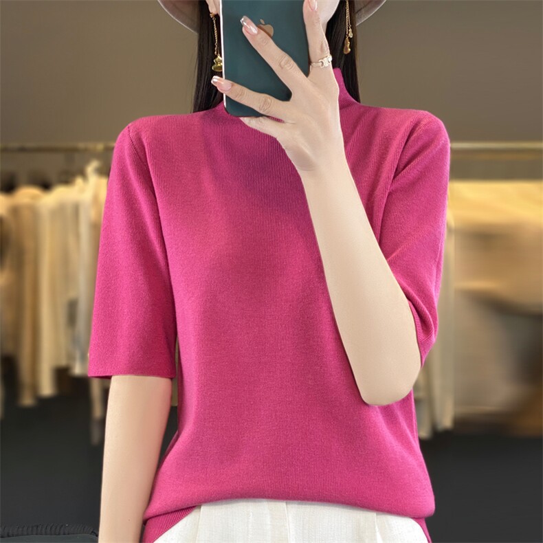 秋冬季新款纯色毛衣女宽松显瘦时尚百搭针织上衣,针织衫/毛衣,贵皇网供仓