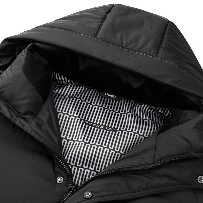 新款可脱卸帽子羽绒服男士冬季加厚御寒羽绒服外套中年男装外套,男装羽绒服,钱塘6003（原4033）