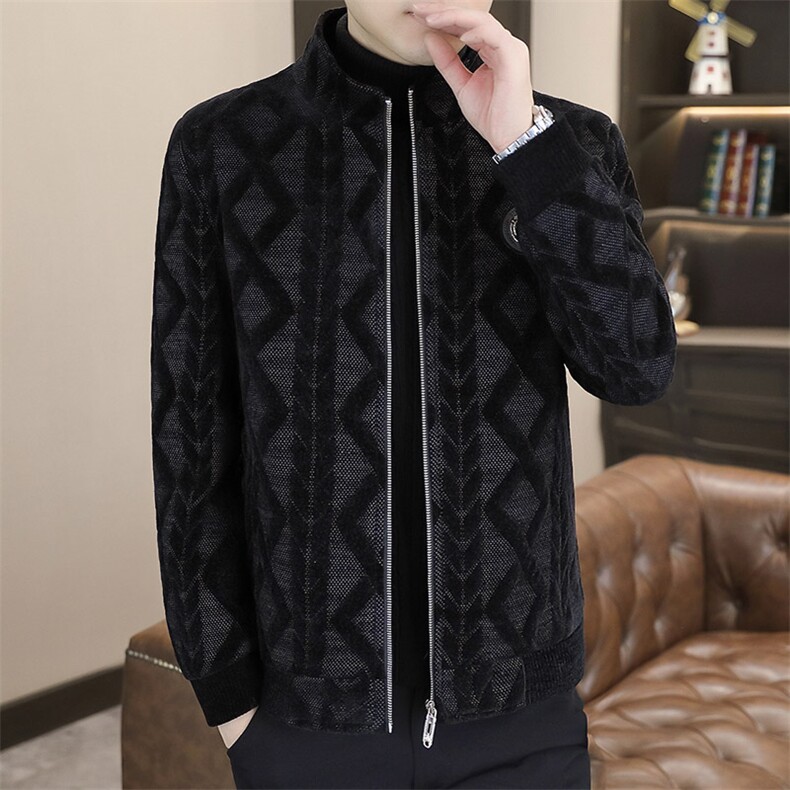 新品秋冬休闲加棉夹克百搭男装上衣23001-P145,男装夹克,星座613B
