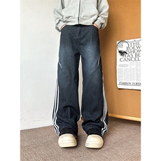 【场景图】903-AK96-特P55【89】S-3XL条纹牛仔裤！1，男装牛仔裤，星座903
