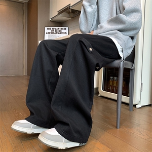 厚款呢子宽松长裤直筒休闲裤KD631-P50控78图片