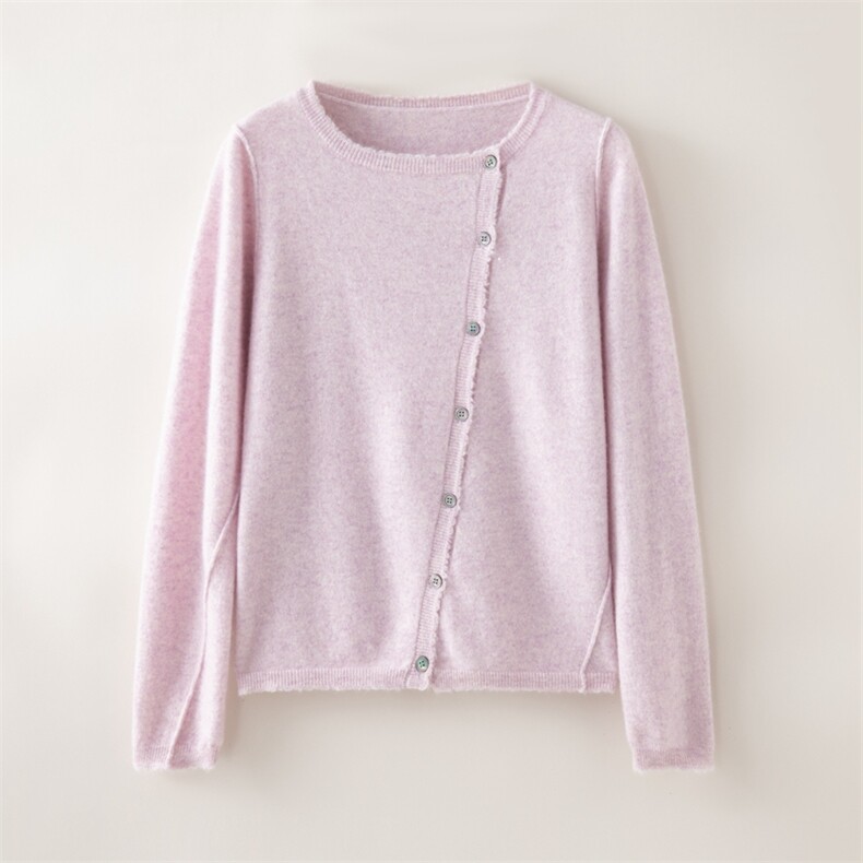 2025新款女士长袖舒适开衫，女装羊绒衫，初韵羊绒