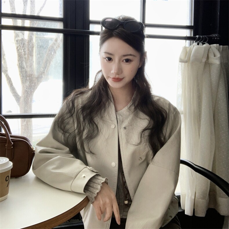 主推店里大货数据好新款小个子可穿皮衣外套p155k248,女装短外套,2C295