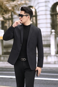 新款男士小西装青年修身秋季休闲西服2382P165图片