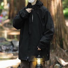 小众简约运动冲锋衣外套春秋港风文艺日系连帽夹克男士W7578-P60，男装夹克，星座512-3