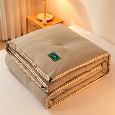 新款泡泡纱立体无印风四季被被子被芯冬被，被套/被芯，一起卖家纺