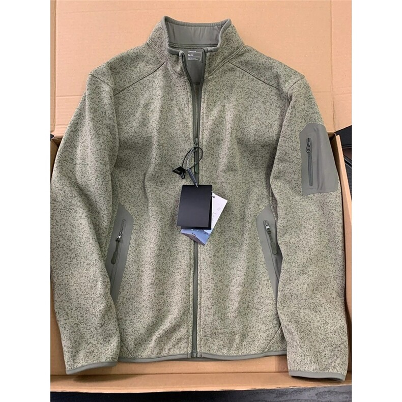 灰色抓绒衣外套男cleanfit拉链立领美式复古开衫卫衣LA2399-P69,女装短外套,星座1008