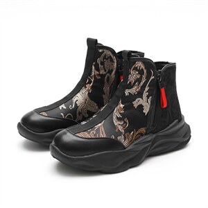 风新款高帮刺绣男士民族风保太和A10821818P145，男装民族服装，星座917（原B382）