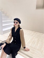 2022春装气质女人味连衣裙，女装连衣裙，贻思茗