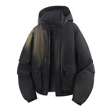 立体新款冬大码羽绒棉服棉袄连帽工装韩版宽松外套A436-2533-P98，男装棉衣，电商A436