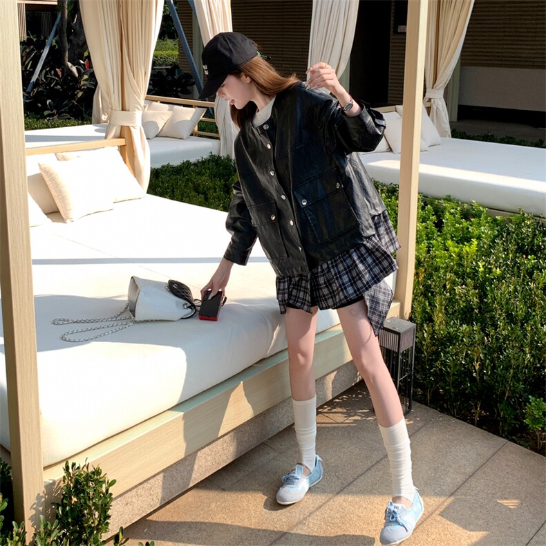 皮衣新款！2026春装外套2C132-C119-P185-K288,女装皮衣,2C132