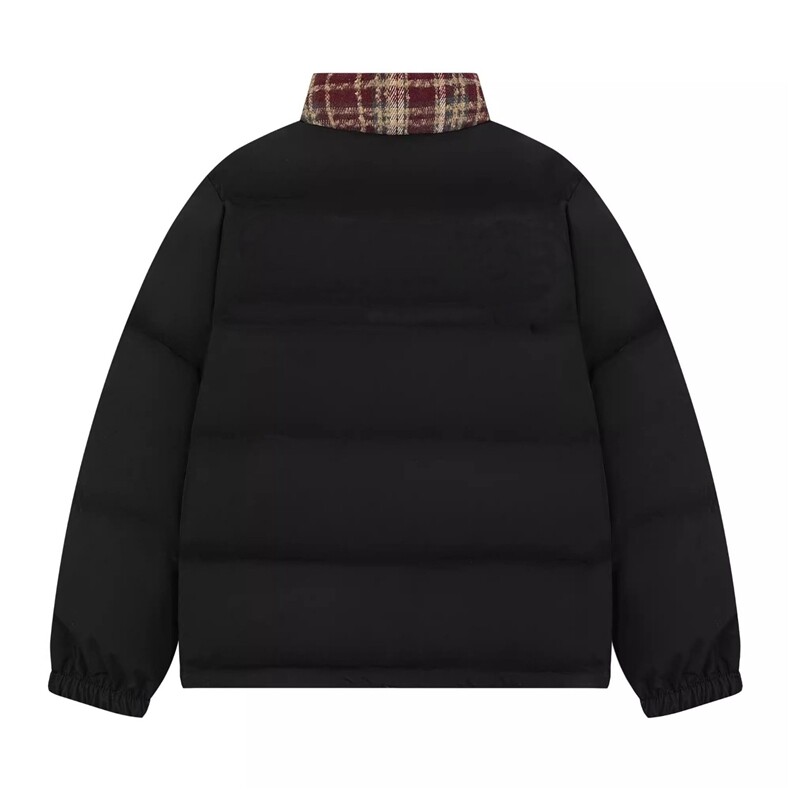 潮美式街头格子拼接格子立领棉服冬季立领面包服TT8810P80,男装棉衣,星座1013-5
