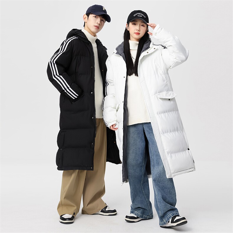 团服班服外贸纯色长款盖膝下开叉棉服学生班服团服M920P140,男装棉衣,星座1602B（原101B-1）