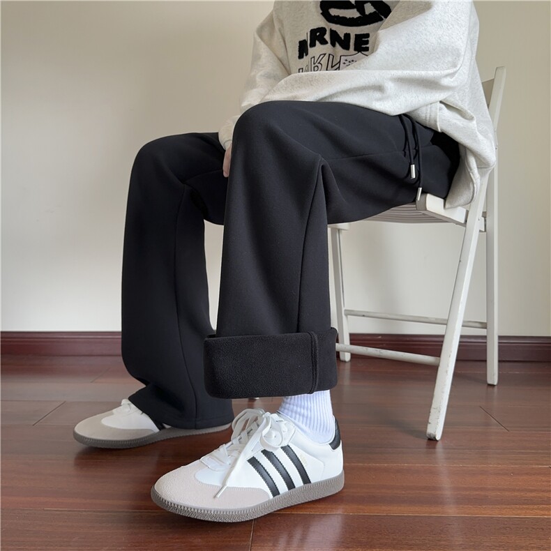 秋冬加绒加厚微喇弯刀卫裤红地板XZ604-K115JR-特P40控78,男装休闲裤,星座604